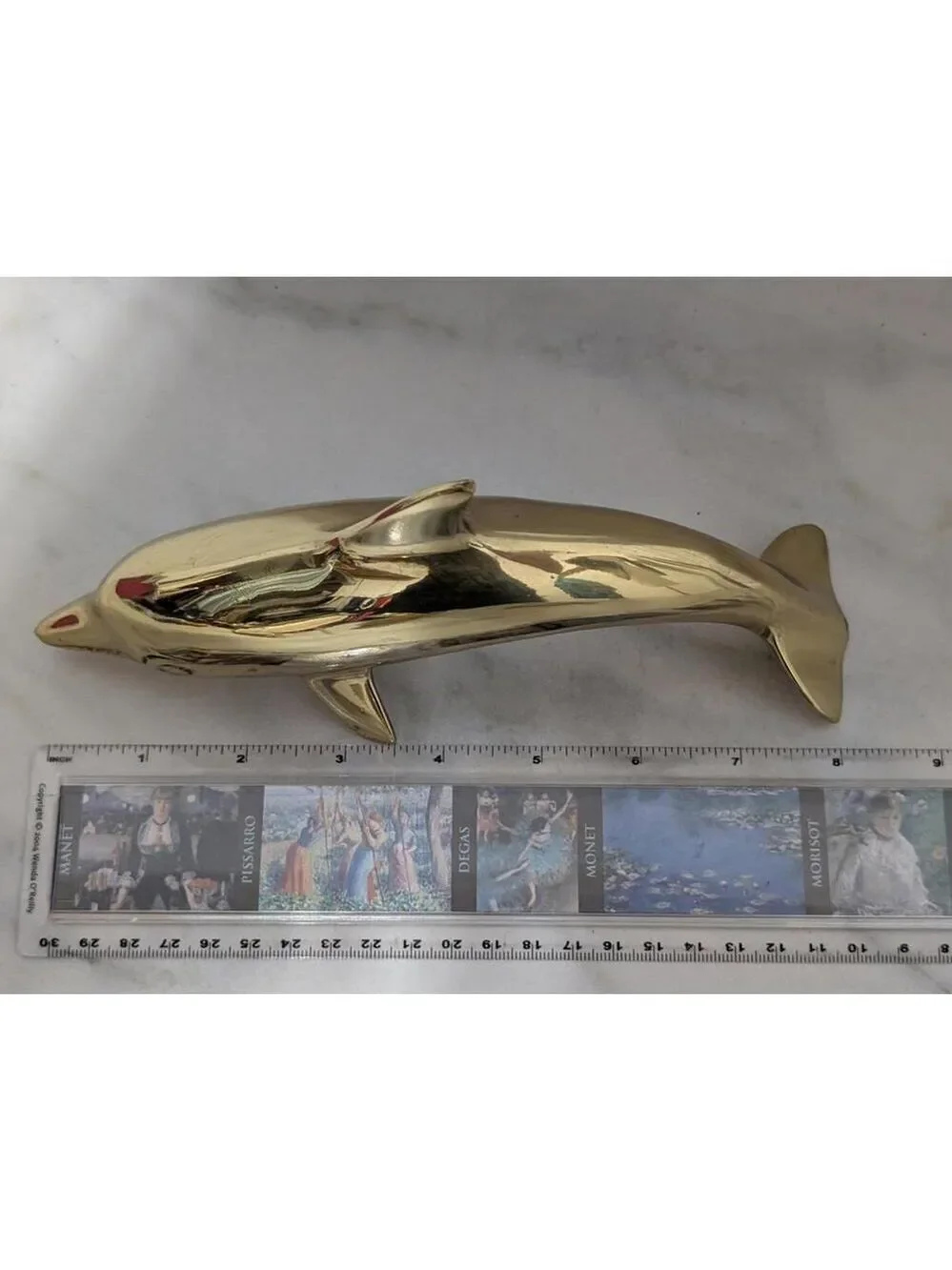 Brass Dolphin Figurine Sculpture 8